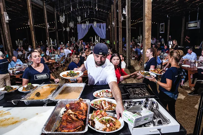 Image: A Swank Table dinner in full swing.