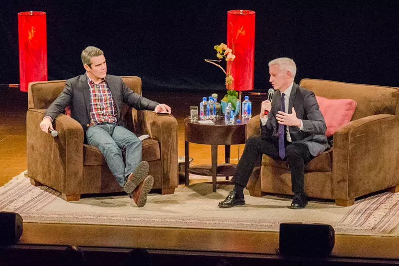 Image: Anderson Cooper (right) and Andy Cohen will take their AC2 tour to the Broward Center Saturday.