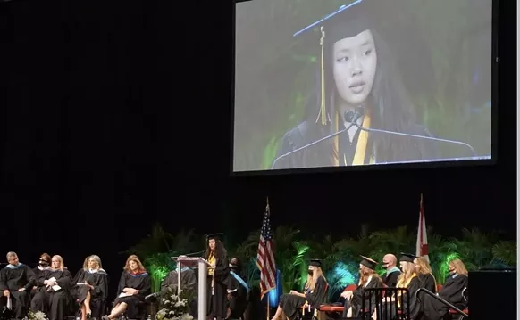 Image: Broward Salutatorian Flooded With Hate Messages After Speech on Middle East
