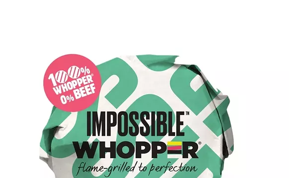 Image: Burger King Is Testing a Meat-Free Impossible Whopper Made With "No "F***ing Cow"