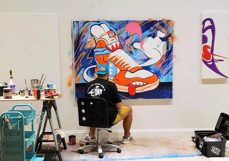 Image: Zero Empty Spaces transforms unocuupied storefronts into artist studios throughout Broward County.