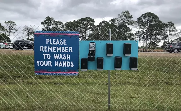 Image: Coronavirus Fears and Compulsive Hand-Washing at Okeechobee Music Festival