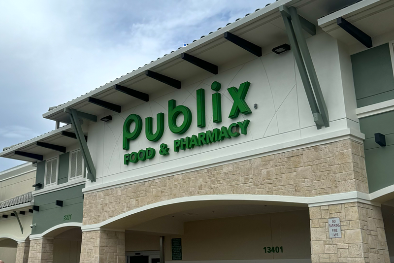 Image: A Publix storefront in Pinecrest, Florida.