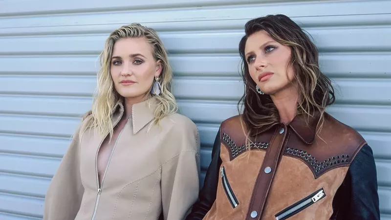 Image: AJ (left) and Aly Michalka of the pop duo Aly & AJ.