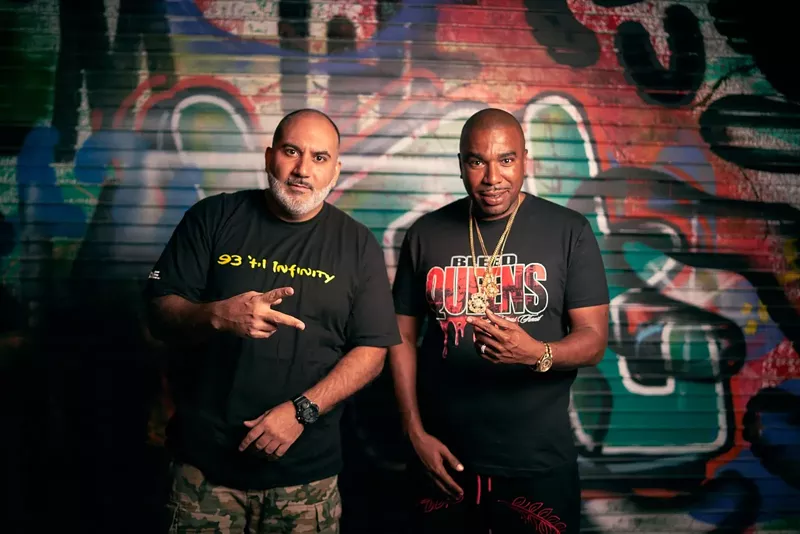 Image: Drink Champs hosts DJ EFN (left) and N.O.R.E.