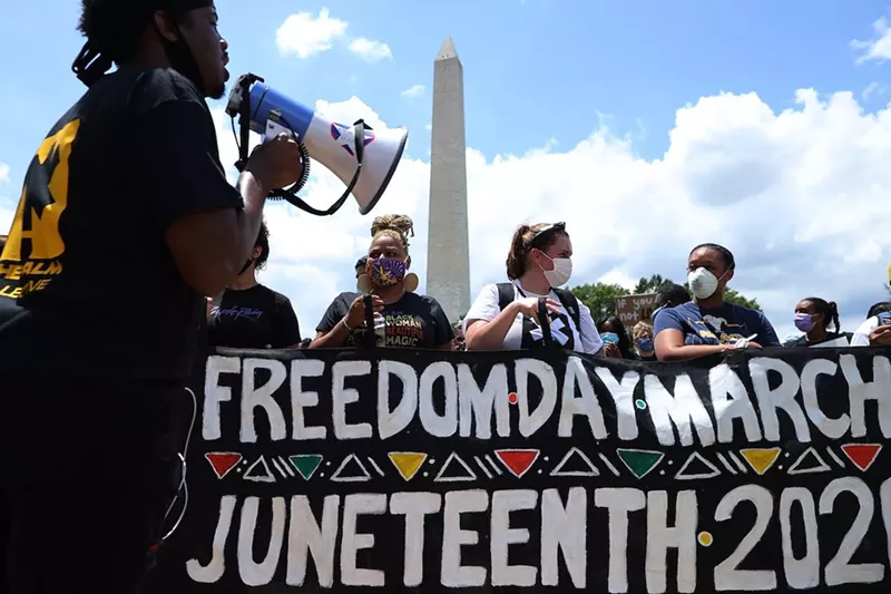 Image: Last year's Juneteeth march in Washington, D.C.