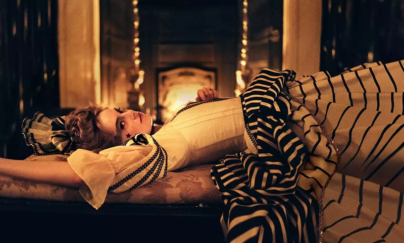 Image: Academy Award winner Emma Stone plays the impoverished, fallen-from-grace Abigail, the daughter of a one-time nobleman who lost her in a card game, in Yorgos Lanthimos’ The Favourite.