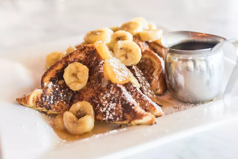 Image: Bananas Foster at Wild Thyme Oceanside Eatery.