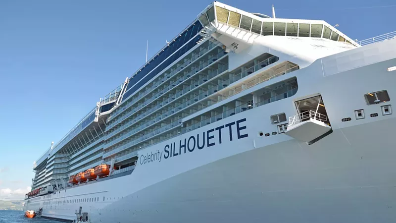 Image: The 1,047-foot-long Celebrity Silhouette cruise ship accommodates more than 3,000 passengers and 1,200 crew members.
