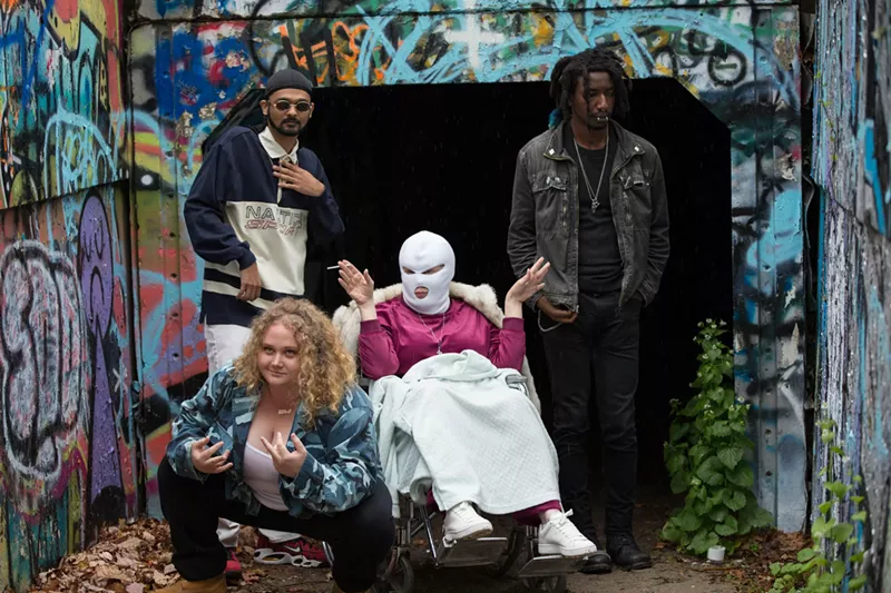 Image: The cast of Patti Cake$ includes Danielle Macdonald (bottom left) in the title role, Siddharth Dhananjay, Cathy Moriarty and Mamoudou Athie.