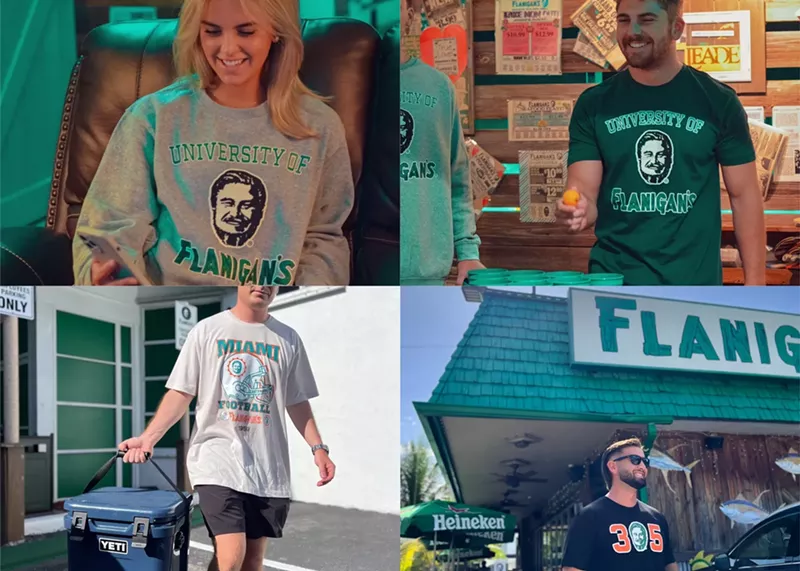 Image: Flanigan's new tailgate line of apparel and merchandise is selling out just hours after launching.