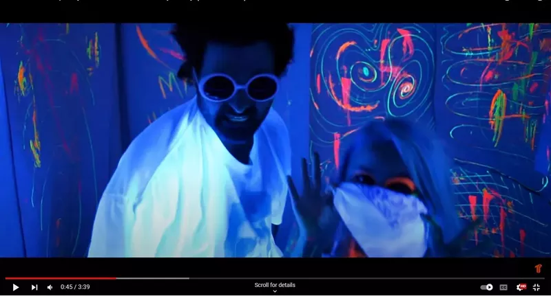 Image: Jon Minadeo performing as Shoobie Da Wop in his video, "My Name Is Shoobie."