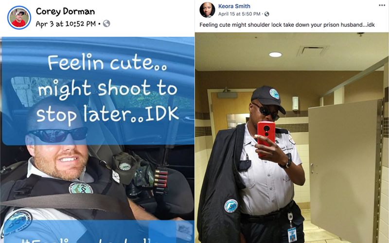 Image: Screenshots of the #FeelingCute challenge