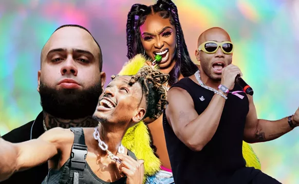 Image: Florida Rappers Bizzy Crook, iCandy, Hoosh, and Danny Towers on 50 Years of Hip-Hop
