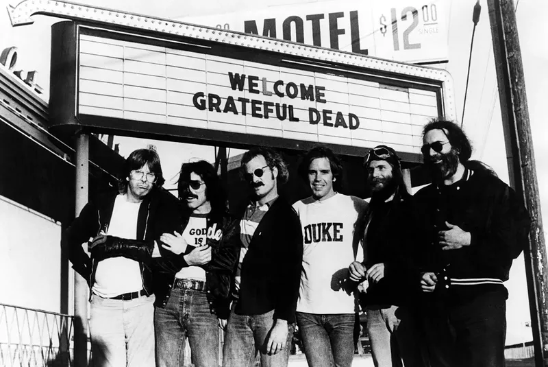 Image: Mickey Hart (far left) joined the Dead in 1967 and played with them until they disbanded in 1995, after the death of Jerry Garcia.