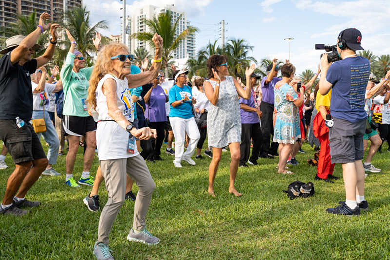 Image: In May 2022 in Fort Lauderdale, 1,308 competitors participated in what's now considered the largest game of freeze dance, according to the Guinness World Record.