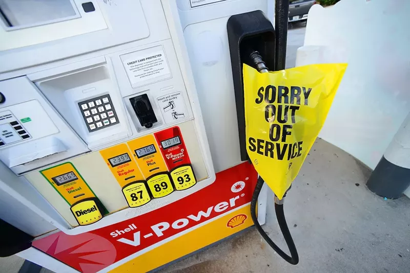 Image: Fuel is running low in South Florida.