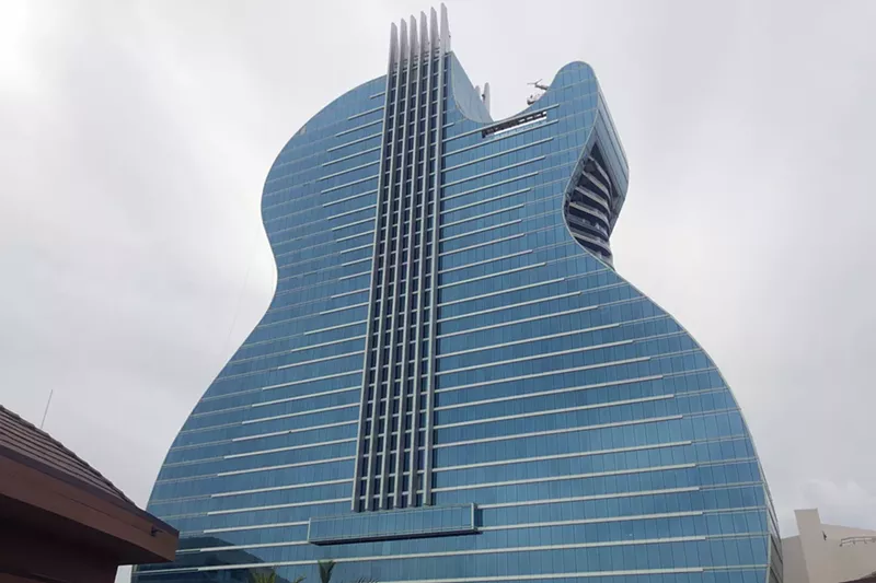 Image: Under construction for the past two and a half years, Hard Rock's Guitar Hotel is set to open Thursday.