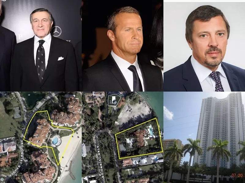 Image: Aras Agalarov, Vladislav Doronin, and Oleg Misevra are tied to luxury residences in Miami Beach and Hollywood.
