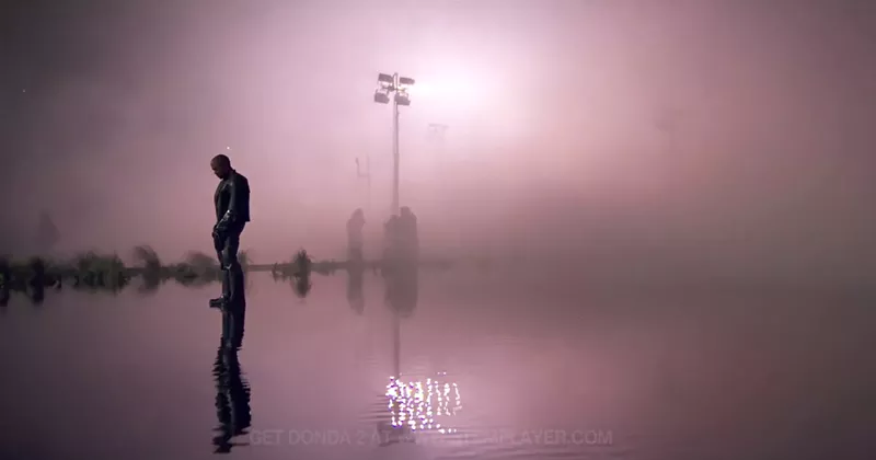Image: Kanye West brought his Donda 2 Performance Experience to LoanDepot Park on Tuesday, February 22.