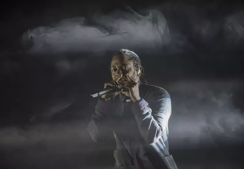 Image: Kendrick Lamar performs at Rolling Loud 2017.