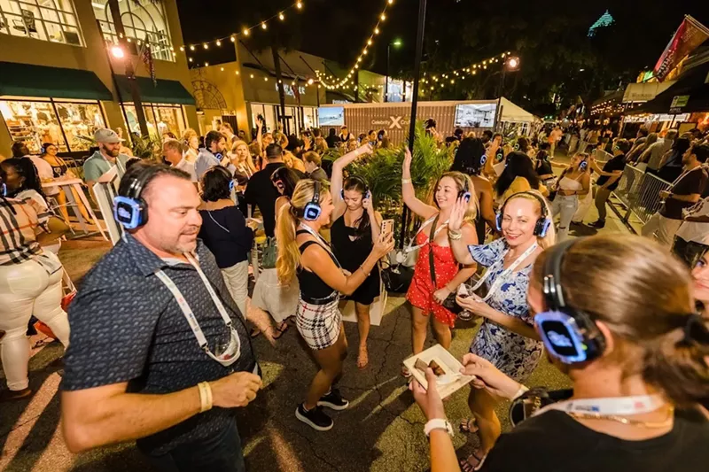 Image: The silent disco at Las Olas Wine and Food Festival is always a vibe.