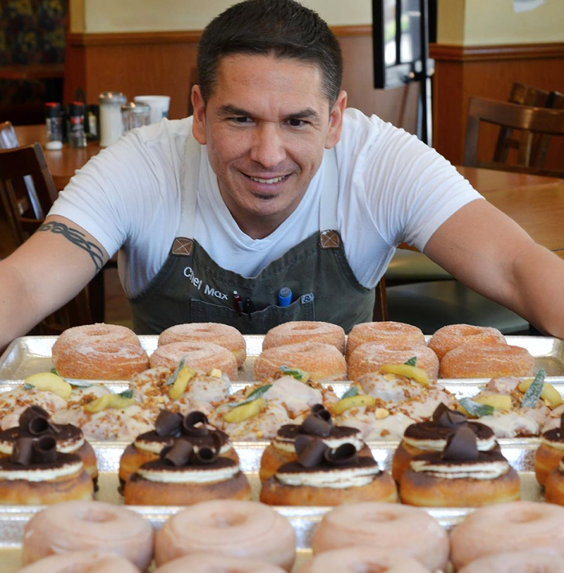 Image: Max Santiago and his doughnuts.