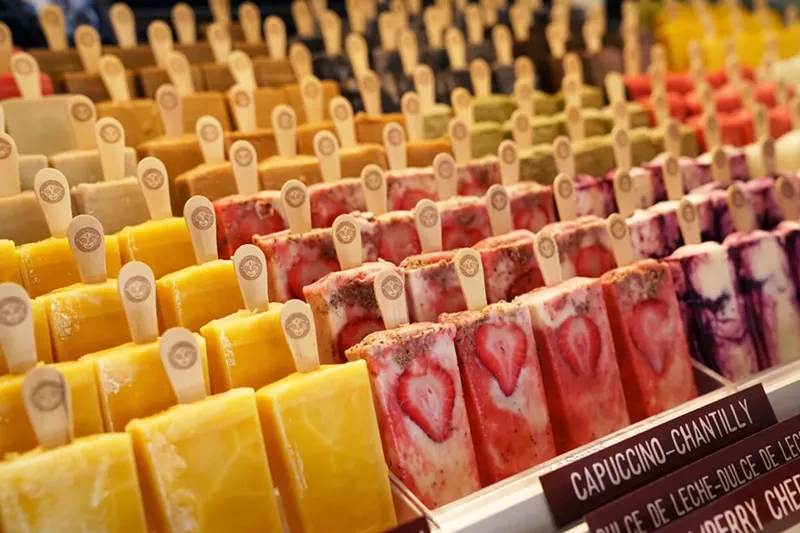 Image: An array of gourmet Mexican popsicles at Morelia, which opens its first shop in Broward Friday in Hollywood.