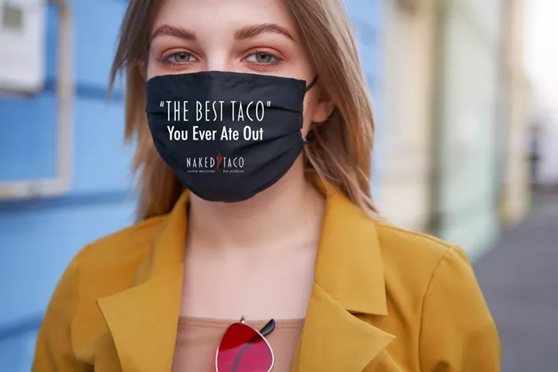 Image: Naked Taco is selling facemasks for charity.