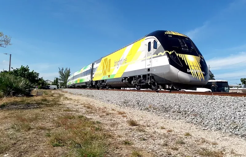 Image: The train will reach speeds up to 125 mph between West Palm Beach and Orlando, and up to 150 mph between Orlando and Tampa.