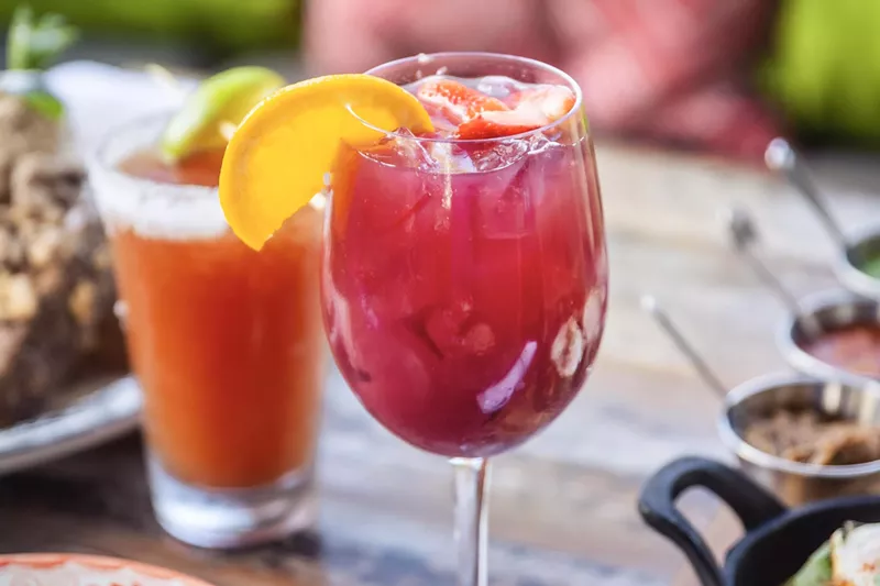 Image: Sangria is on the bottomless menu at Tacocraft's brunch.