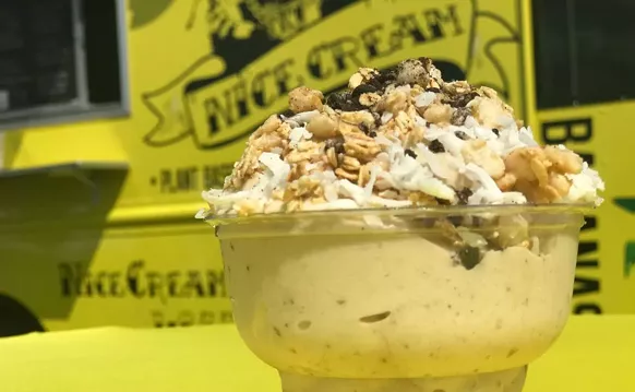 Image: Nice Cream Food Truck Offers Banana-Based and Vegan Sundaes