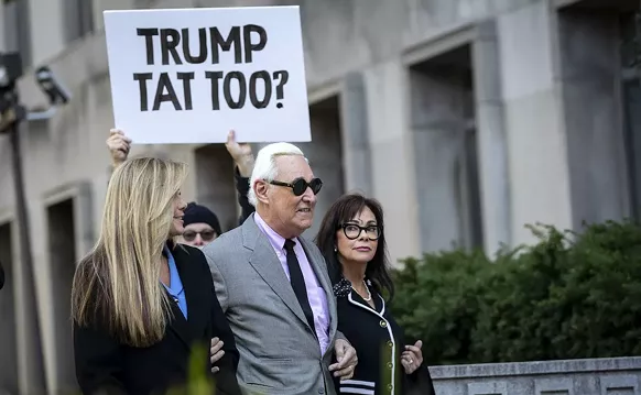 Image: One Day In, Roger Stone's Criminal Trial Is Already a Circus