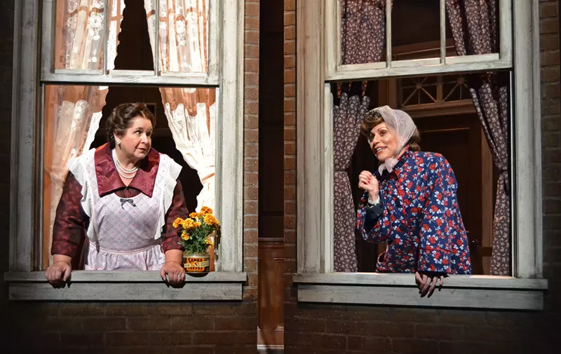 Image: Elizabeth Dimon and Margery Lowe play neighbors in the world premiere of Ordinary Americans.