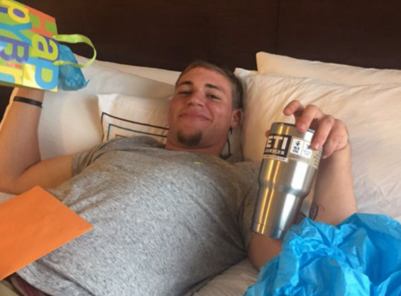 Image: Barbara Dziedzic says her son, Joshua Dziedzic, died of a venous air embolism caused by improper removal of his catheter at Palms West Hospital.