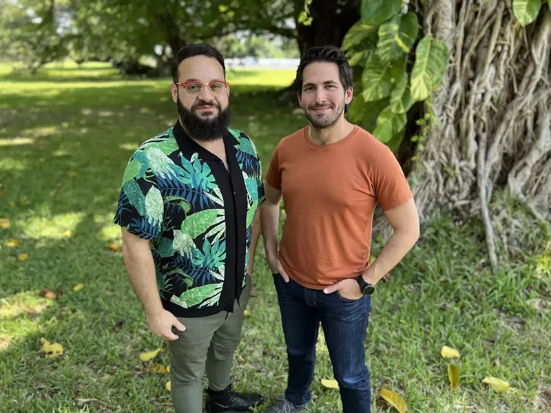 Image: Kareem Tabsch (left) and Joey Daoud, producers of Paradise Lost