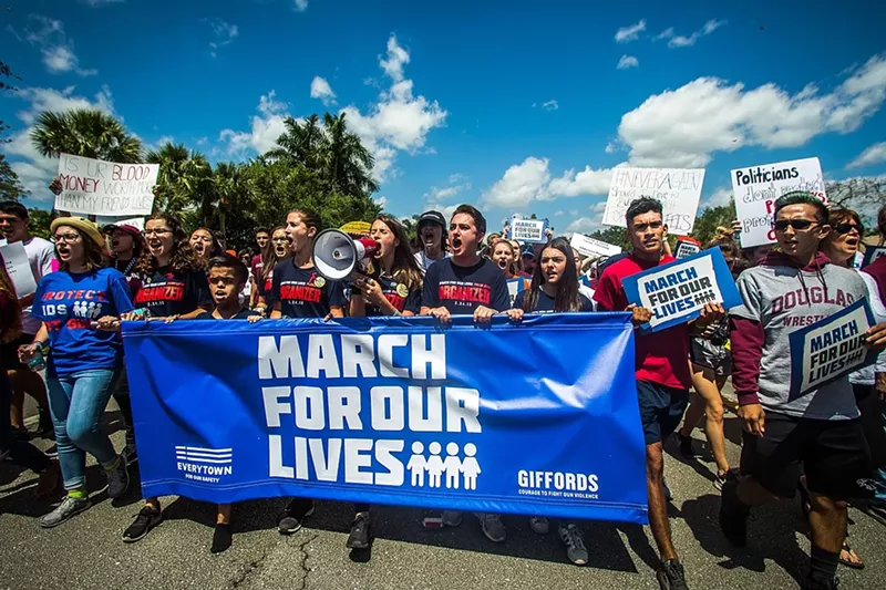 Image: The March for Our Lives in Parkland on March, 24, 2018.