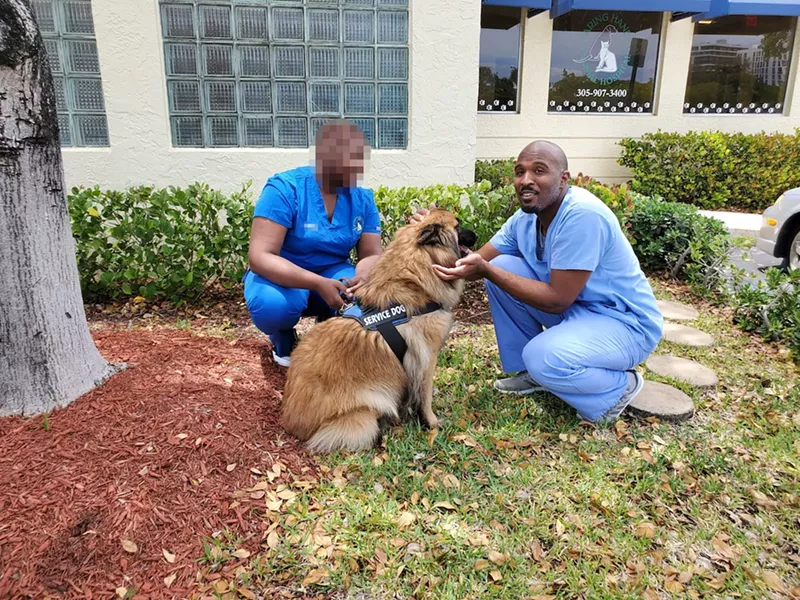 Image: Dr. Prentiss Madden (right) pleaded guilty on July 30 to counts of possessing child pornography and creating videos depicting bestiality.