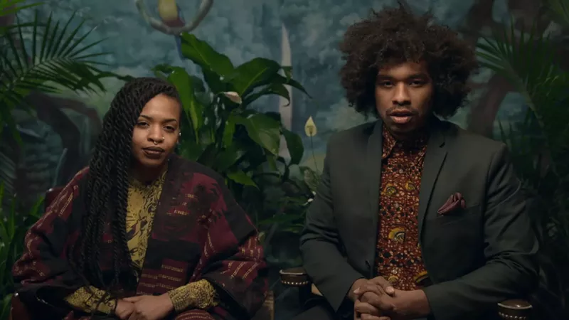 Image: Filmmaker Terence Nance (right), appearing in an episode of Random Acts of Flyness with Doreen Garner, is not only the creator and star of the trippy new variety HBO series, but also one of its writers and directors.