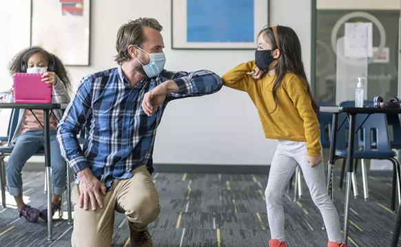 Image: Regardless of Mask Mandates, Teachers Will Use COVID to Teach Students Responsibility