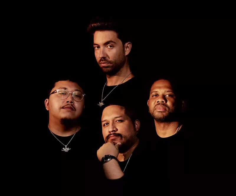 Image: Top clockwise: Tariq Cherif, DJ Five Venoms, Wilson Zarzuela, and Kelvin Li