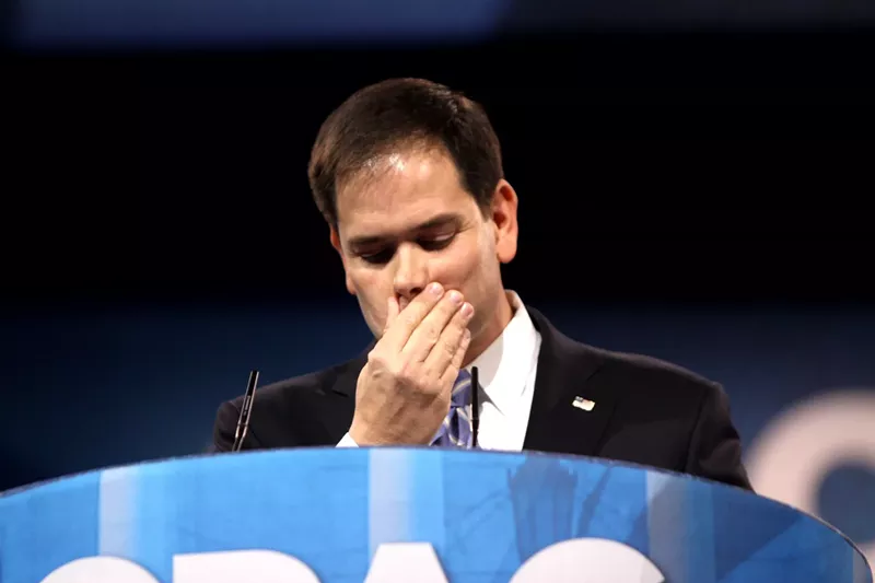Image: Rubio's response to the impeachment inquiry has been one of the weirder ones.