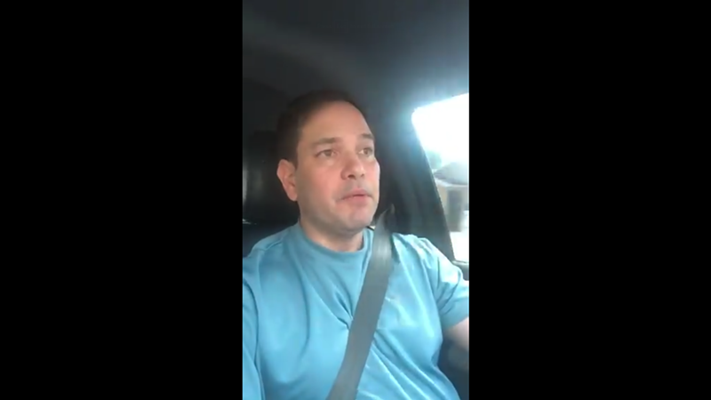 Image: If Rubio had been pulled over, he could've been fined $30 for a first offense.