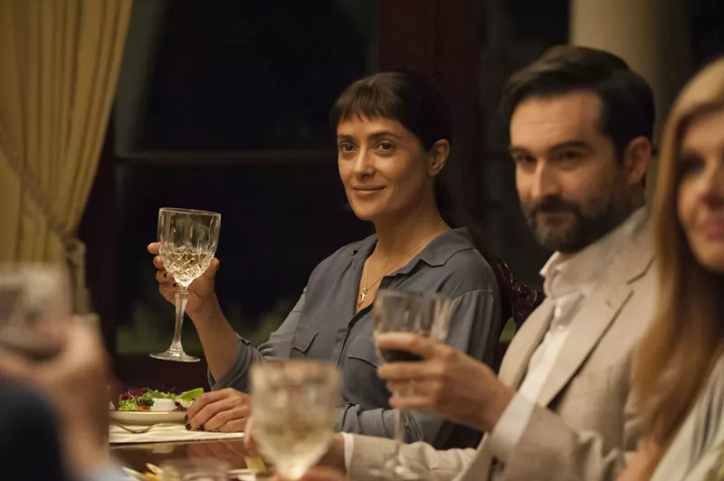 Image: Hayek's Beatriz makes it all all awkward