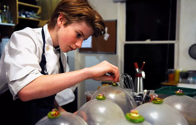 Image: Flynn McGarry is the subject of Cameron Yates’s intimate documentary Chef Flynn, which captures the teen becoming a culinary star through the eyes of his mother, Meg, as his hobby boils over into a sensational career.
