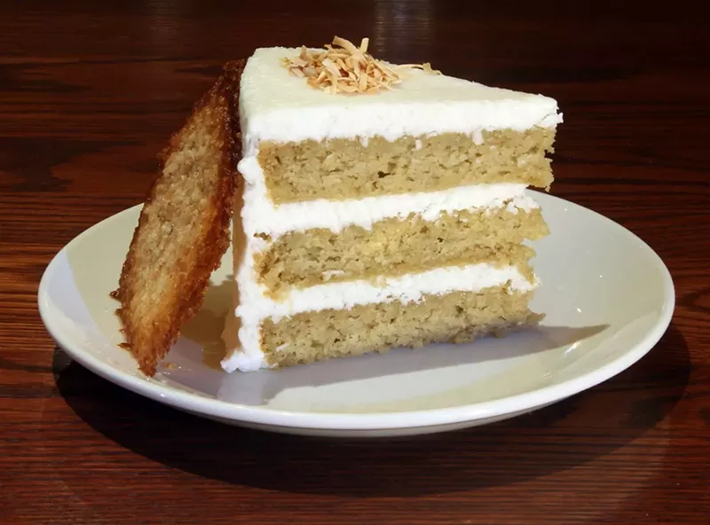 Image: Sublime's three-tiered Coconut Cake.