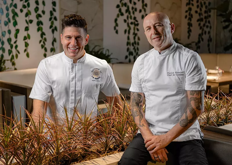 Image: Chef James Tahhan, left, and Patrick Baloup, right, have partnered for La Doña at Sawgrass Mills.