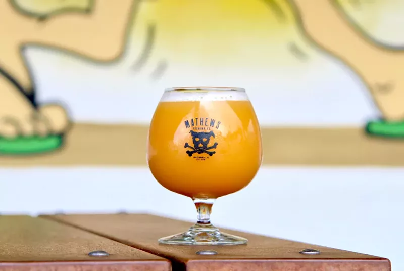 Image: Florida Haze IPA from Mathew's Brewing Co. in Lake Worth.
