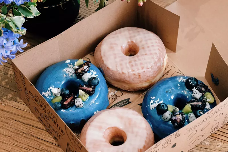 Image: The Salty Donut's Blueberry & Passion Fruit is a thing of beauty.