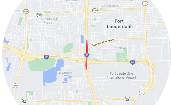 Image: The Deadliest Mile Strikes Again: Fatal Crash on I-95 in Fort Lauderdale